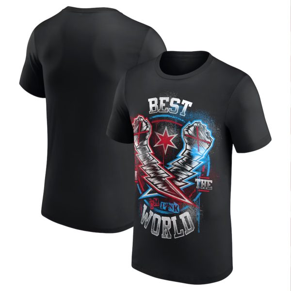 CM Punk Lightning Fists T-Shirt GIVEAWAY