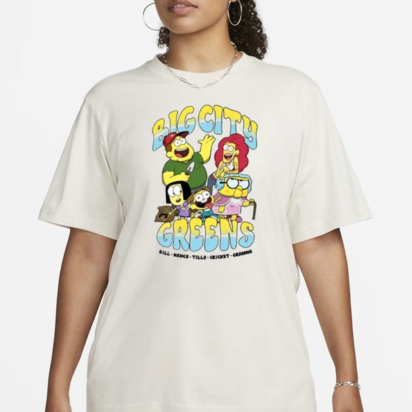 Cartoonrxbbit Big City Greens Bill Nancy Tilly Cricket Gramma T-Shirt