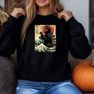 Catzilla Sweatshirt T shirt Hoodie Long Sleeve T shirt 1