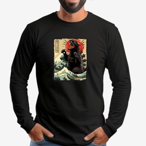 Catzilla Sweatshirt T shirt Hoodie Long Sleeve T shirt 2