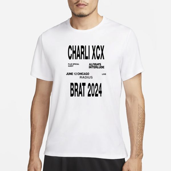 Charli Xcx Plus Special Guest Aliyah’s Interlude June 12 Chicago Shirt