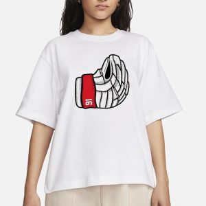 Chris Kreider Italian Hand Hockey Glove T Shirt 2