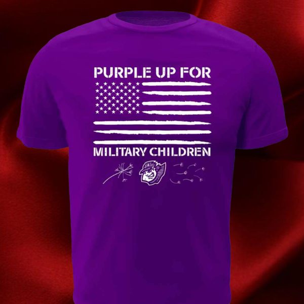 Curve Purple Up For Military Children T-Shirt Giveaway 2024