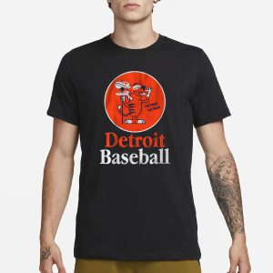 DETROIT BASEBALL PIZZA SPEAR T SHIRT 1