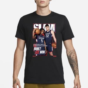 Dan Hurley Donovan Clingan And Stephon Castle Built 2 Win T Shirt 1