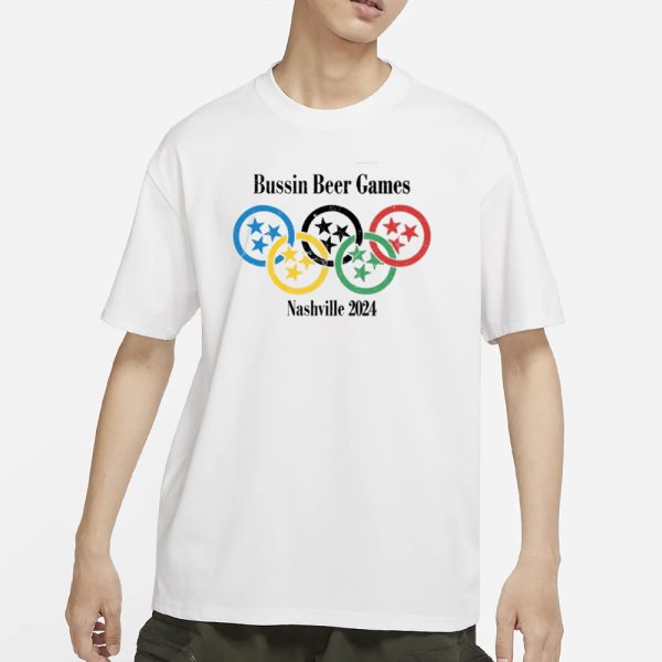 Dave Portnoy Bussin Beer Games Nashville 2024 T-Shirt