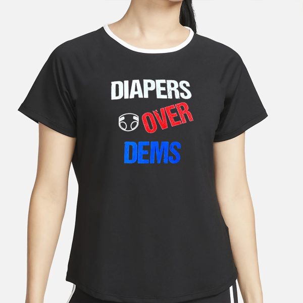 Diapers Over Dems Trump Supporters 2024 T-Shirt