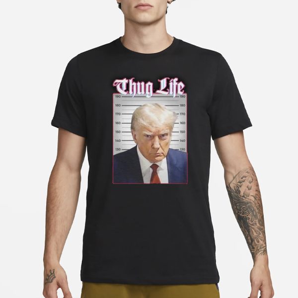 Donald Trump America President In Prison Thug Life 2024 T-Shirt