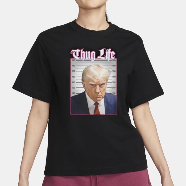 Donald Trump America President In Prison Thug Life 2024 T-Shirt