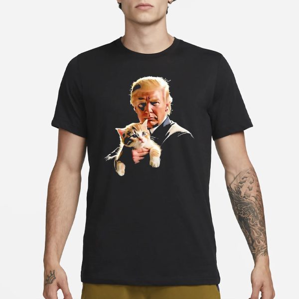 Donald Trump And Cat 2024 Kitty T-Shirt