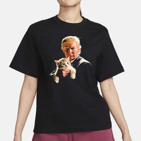 Donald Trump And Cat 2024 Kitty T-Shirt