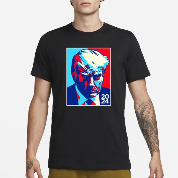 Donald Trump Colorblock Navy Cotton T-Shirt