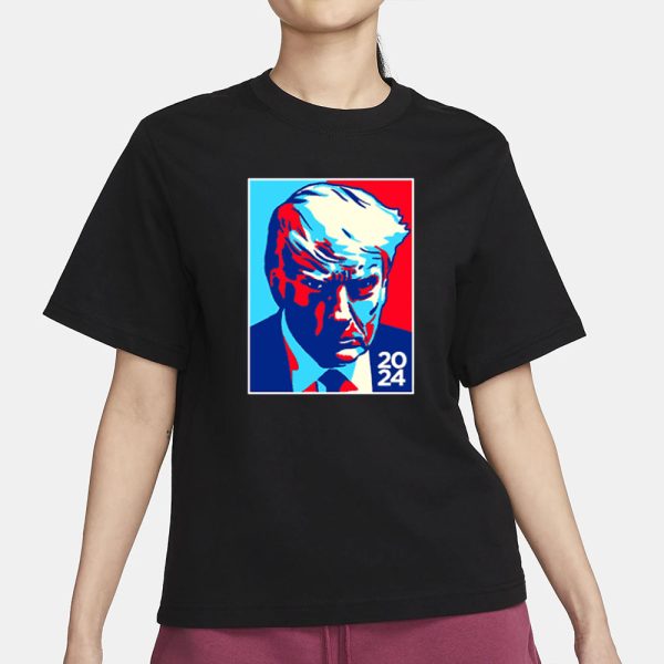 Donald Trump Colorblock Navy Cotton T-Shirt