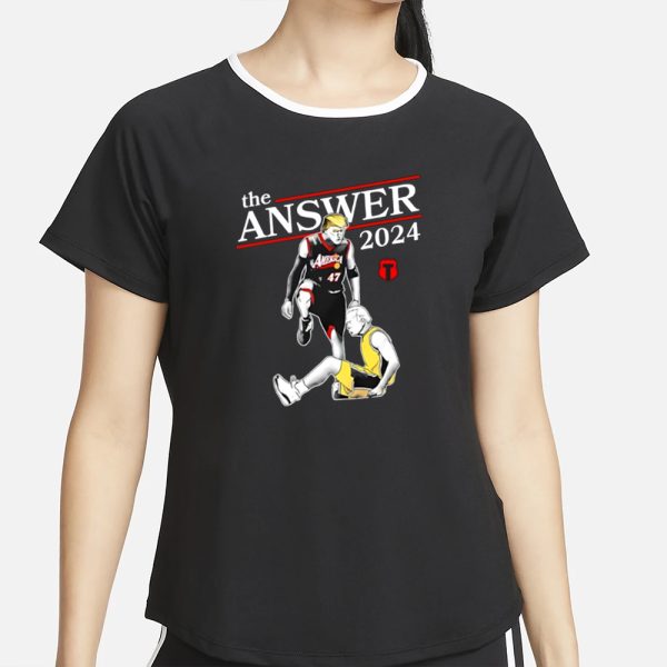 Donald Trump Vs Joe Biden The Answer 2024 T-Shirt