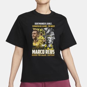 Dortmunder Junge Schwarz Gelbe Legende Fur Immer Marco Reus Danke Fur Alles Captain T Shirt 2