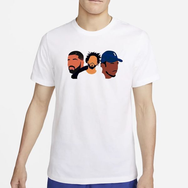 Drake J Cole Kendrick Rapper Art T-Shirt