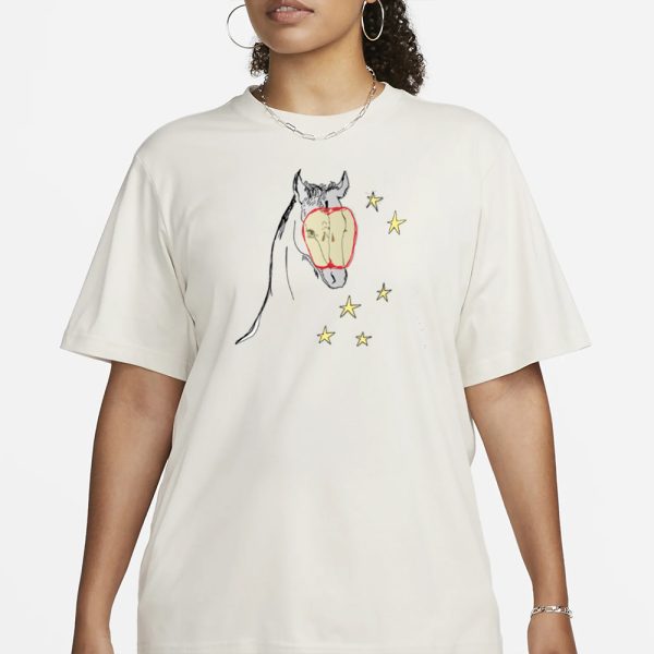 Elena Fiorenza Gatti Horse Girl Apple T-Shirt