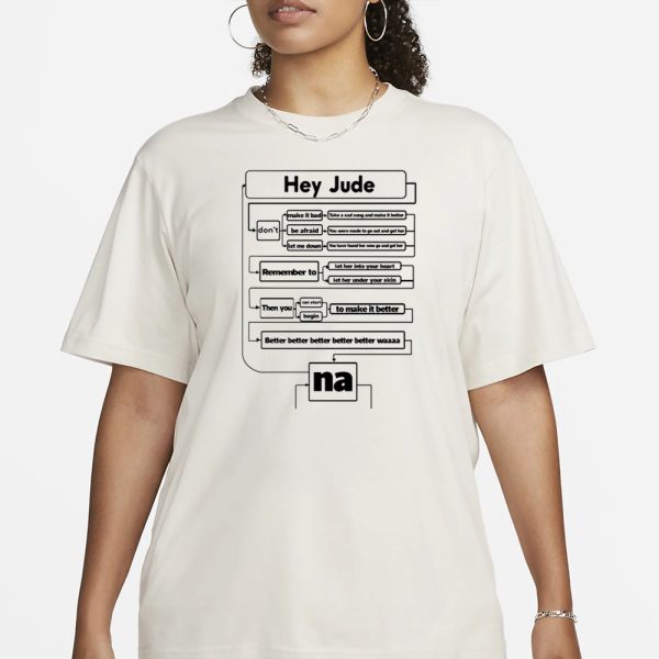 Fancyshirtforu Hey Jude Don’t Make It Bad Na T-Shirt