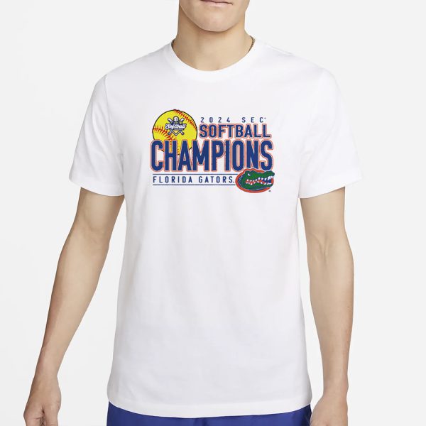 Florida Gators 2024 Sec Softball Conference Tournament Champions Base Stealer T-Shirt