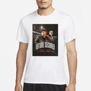 Future Secured 2033 Kirby Smart Head Football Coach 2030 Josh Brooks J Reid Parker Director Of Athletics T Shirt 1
