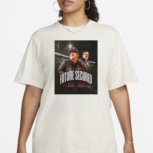 Future Secured 2033 Kirby Smart Head Football Coach 2030 Josh Brooks J Reid Parker Director Of Athletics T Shirt 2