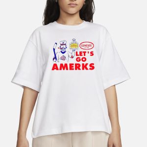 Genesee Beer Let's Go Amerks T Shirt 2