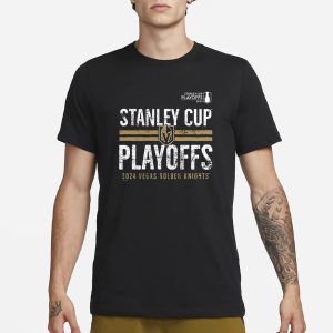 Golden Knights 2024 Stanley Cup Playoffs Crossbar T Shirt 1