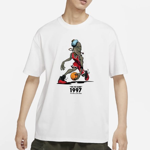 Great Black Shark The Flu Game 1997 The Illest Of The Illest T-Shirt