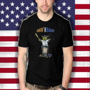 Houston Astros Mascot Orbit Swangin' And Bangin' Shirt 1