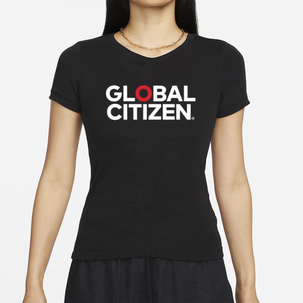 Hugh Jackman Wearing Global Citizen Logo T-Shirt