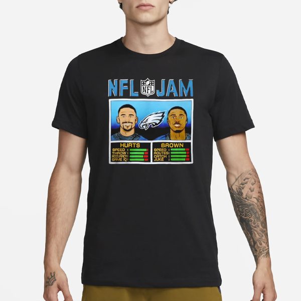 Hurts & Brown Nfl Jam T-Shirt