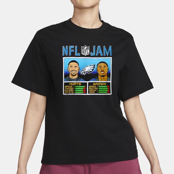 Hurts & Brown Nfl Jam T-Shirt