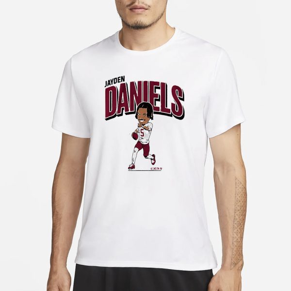 JAYDEN DANIELS CARICATURE T-SHIRT