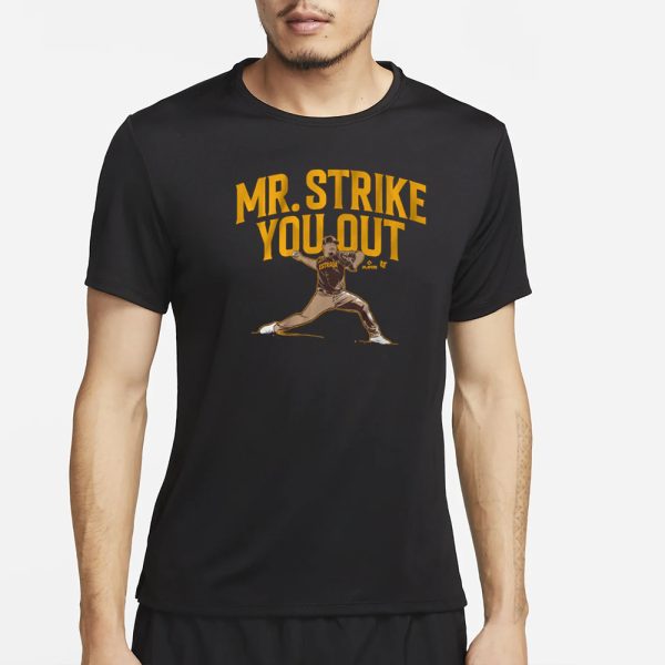 JEREMIAH ESTRADA MR. STRIKE YOU OUT T-SHIRT