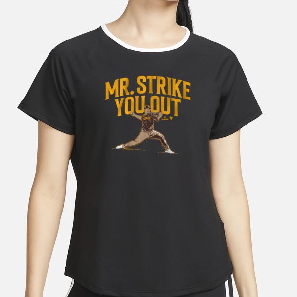 JEREMIAH ESTRADA MR. STRIKE YOU OUT T-SHIRT