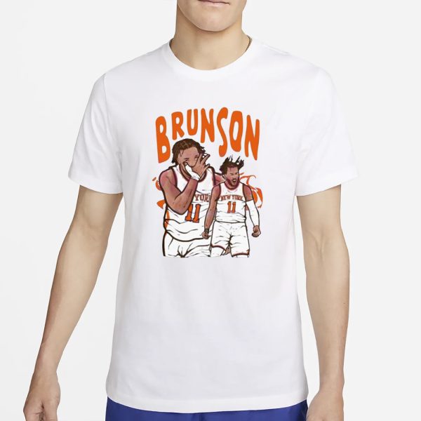 Jalen Brunson Cartoon Knicks Player T-Shirt