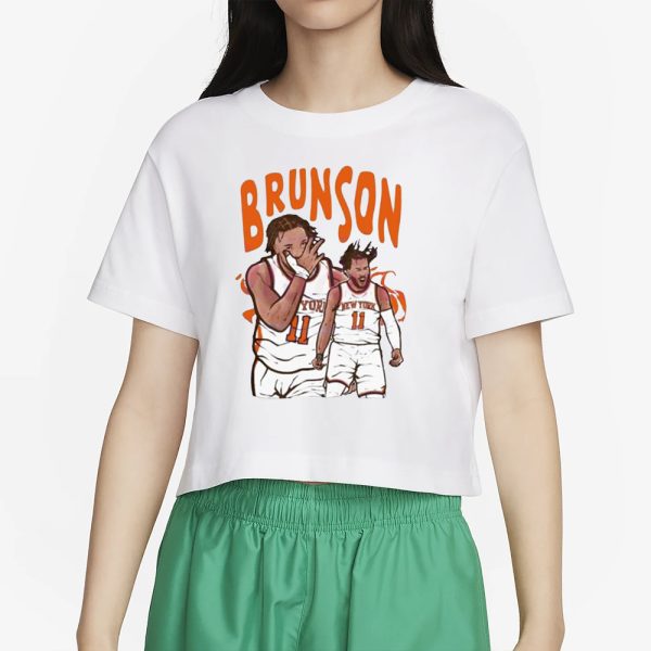 Jalen Brunson Cartoon Knicks Player T-Shirt