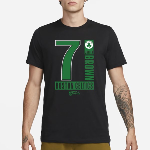 Jaylen Brown Celtics 2024 Finals Inbound Pass T-Shirt