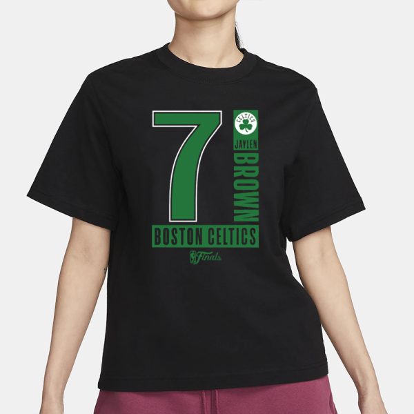 Jaylen Brown Celtics 2024 Finals Inbound Pass T-Shirt