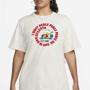 Jerks 80S I Want Peace Peace Peace T-Shirt 1 Jerks 80S I Want Peace Peace Peace T Shirt 2