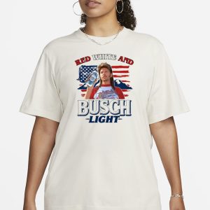 Joe Dirt 4th Of July Red White and Busch Light T Shirt 2