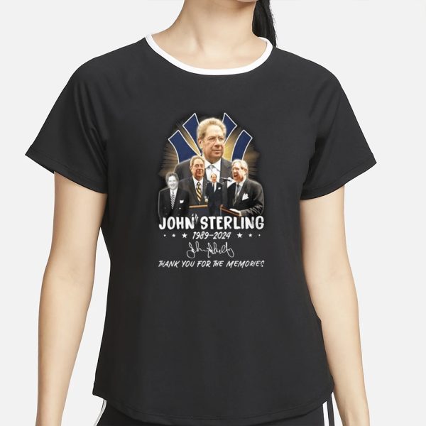 John Sterling 1989-2024 Thank You For The Memories T-Shirt