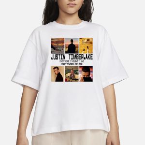Justin Timberlake Everything I Thought It Was Forget Tomorrow 2024 Tour T Shirt 2
