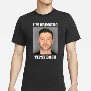 Justin Timberlake Mugshot I'm Bringing Tipsy Back T Shirt 1