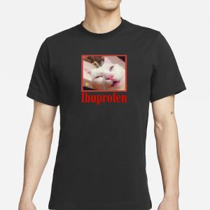 K45ink Ibuprofen Cat T Shirt 1