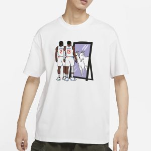 Kawhi Leonard and Paul George Mirror GOATs T Shirt 1
