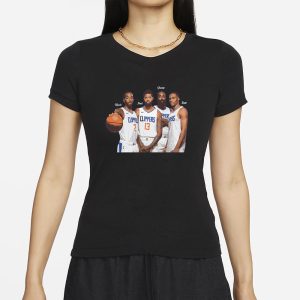 Kawhi Paul George Russell Westbrook James Harden La Clippers nba T Shirt 2