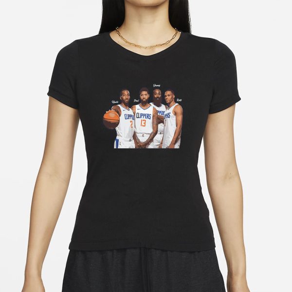 Kawhi Paul George Russell Westbrook James Harden La Clippers nba T-Shirt