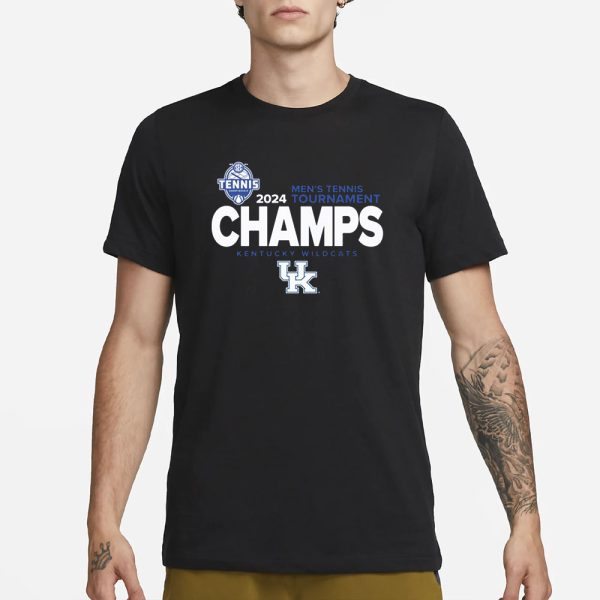 Kentucky Wildcats 2024 Sec Men’s Tennis Champions Locker Room T-Shirt