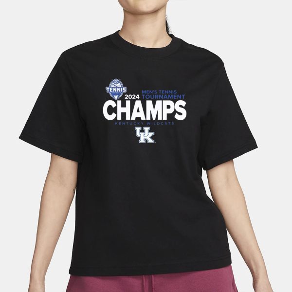 Kentucky Wildcats 2024 Sec Men’s Tennis Champions Locker Room T-Shirt